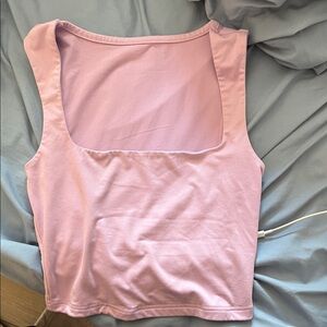 Women’s Square-Neck Tank Top in Light Pink